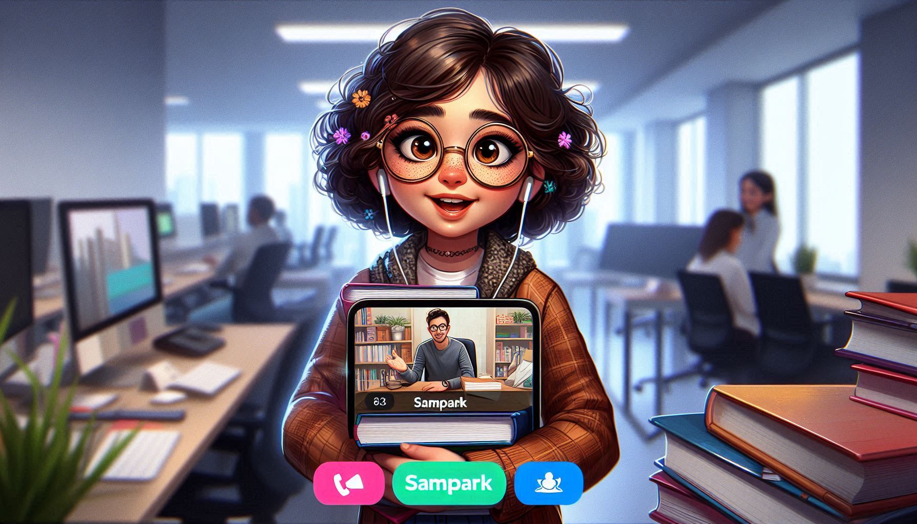 Group working on a laptop